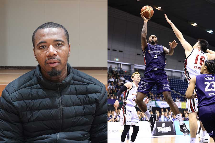 横浜BCでプレーするゲイリー・クラーク【写真:編集部、(C)B-CORSAIRS】