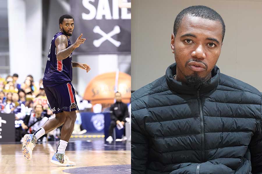 横浜BCでプレーするゲイリー・クラーク【写真：（C）B-CORSAIRS、編集部】