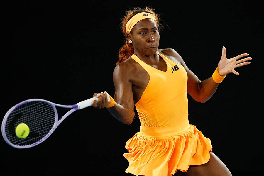 全豪オープン女子シングルスに出場したココ・ガウフ【写真:ロイター】