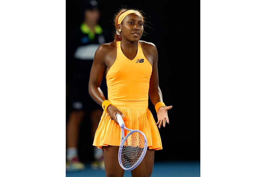 準々決勝で敗退したココ・ガウフ【写真：ロイター】