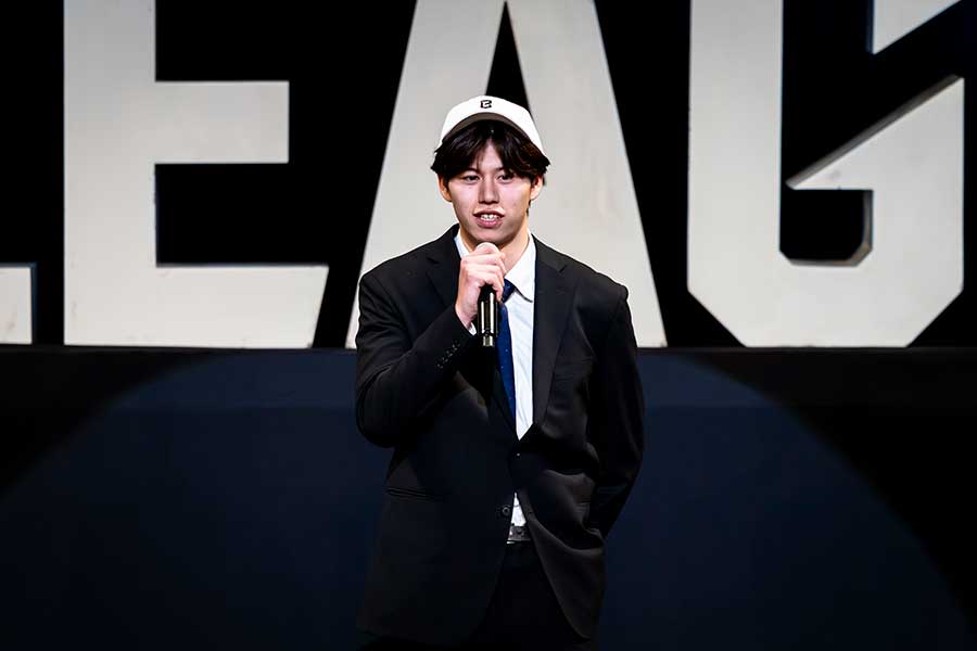 富山から3巡目2位で指名された泉登翔【写真:B.LEAGUE】