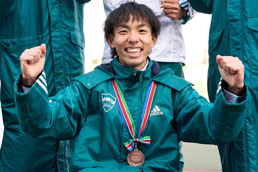 別府大分毎日マラソンで3位に入った黒田朝日【写真：アフロスポーツ】