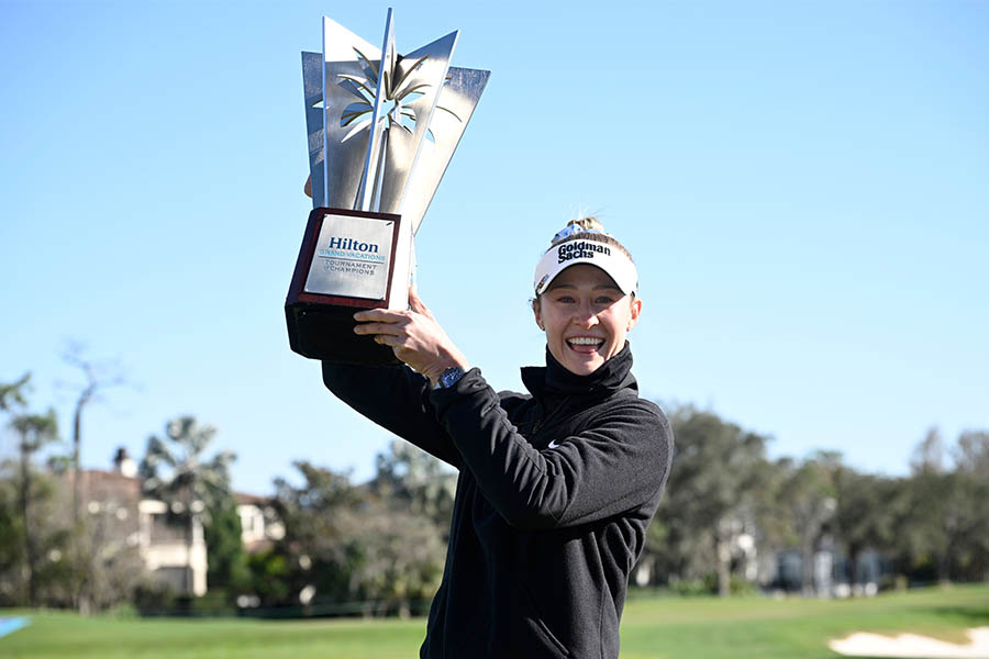 米女子ゴルフ開幕戦で優勝したネリー・コルダ【写真：AP/アフロ】