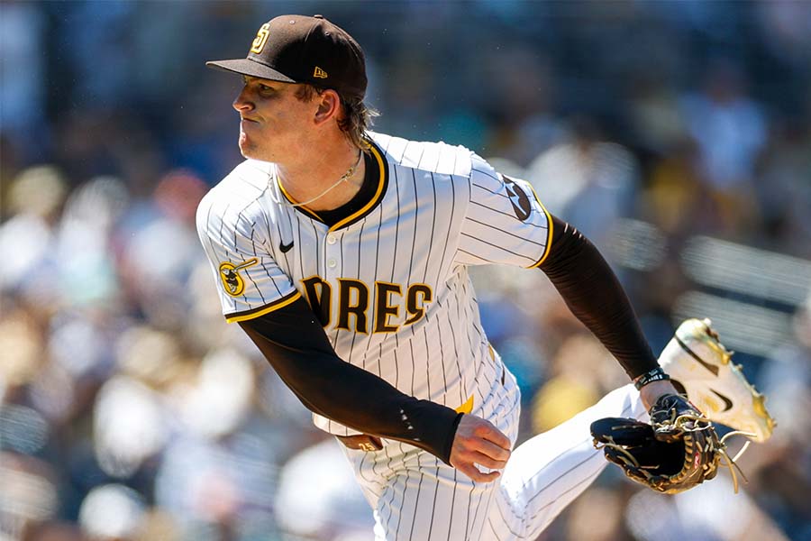 パドレス時代のショーン・レイノルズ【写真：Imagn/ロイター/アフロ】
