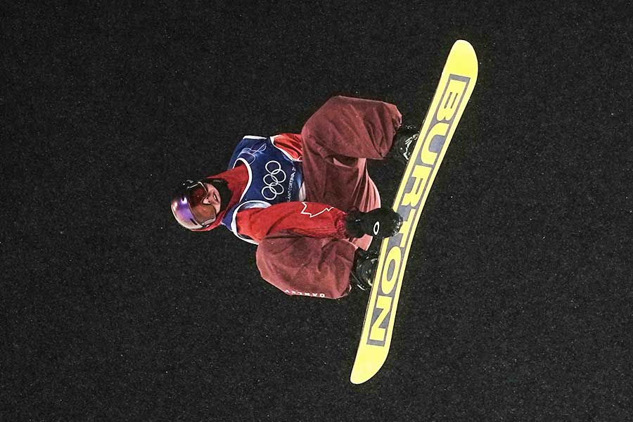 ビッグエアの練習に臨んだマーク・マクモリス【写真：AP/アフロ】