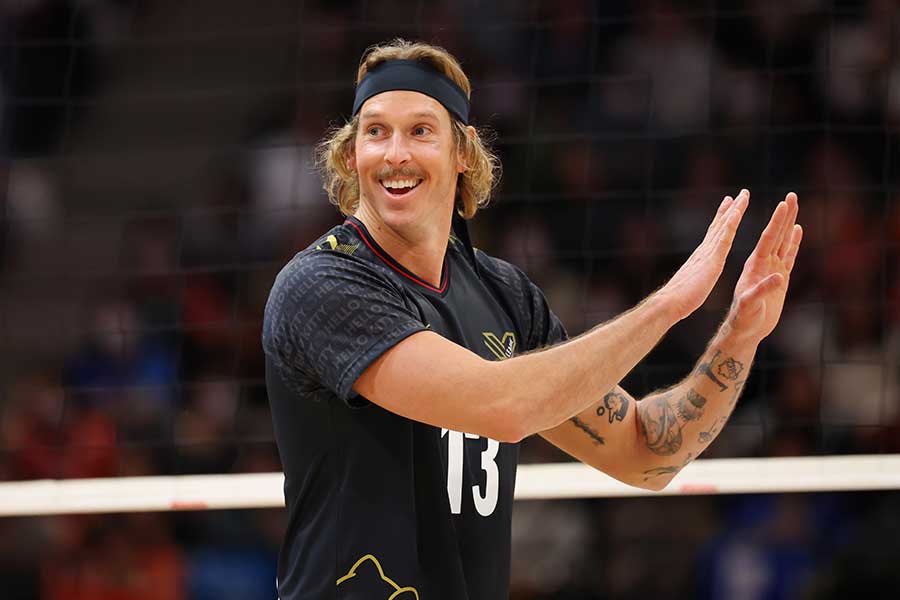 東レ静岡のテイラー・エイブリル【写真：YUTAKA/アフロスポーツ】