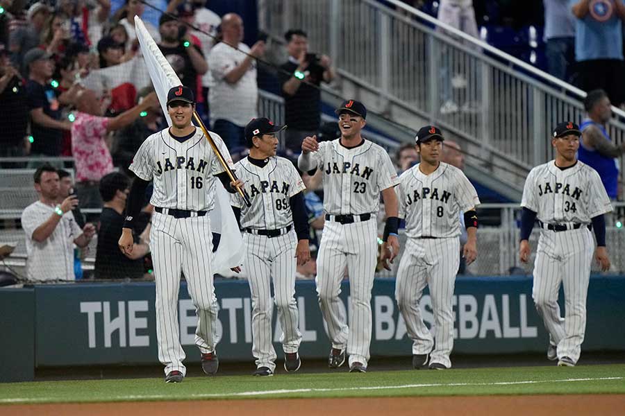 侍ジャパン、投手登録にまさかの名前（画像は前回大会のもの）【写真：AP/アフロ】