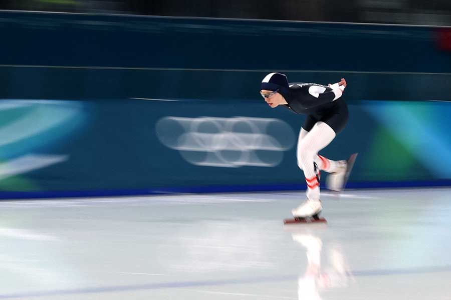 日本時間8日に行われているスピードスケート女子3000メートル【写真：ロイター】