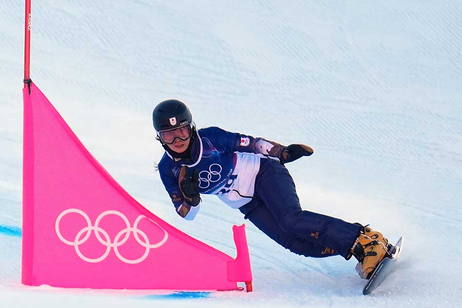 パラレル大回転予選一回目に登場した竹内智香【写真：AP/アフロ】