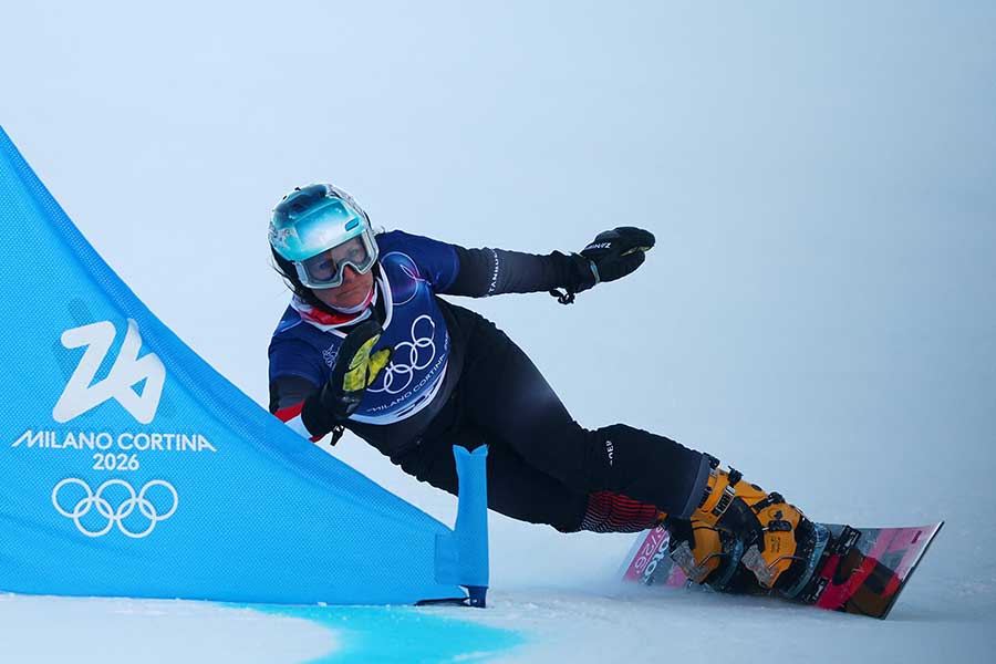 パラレル大回転予選に登場したクラウディア・リーグラー【写真：ロイター】