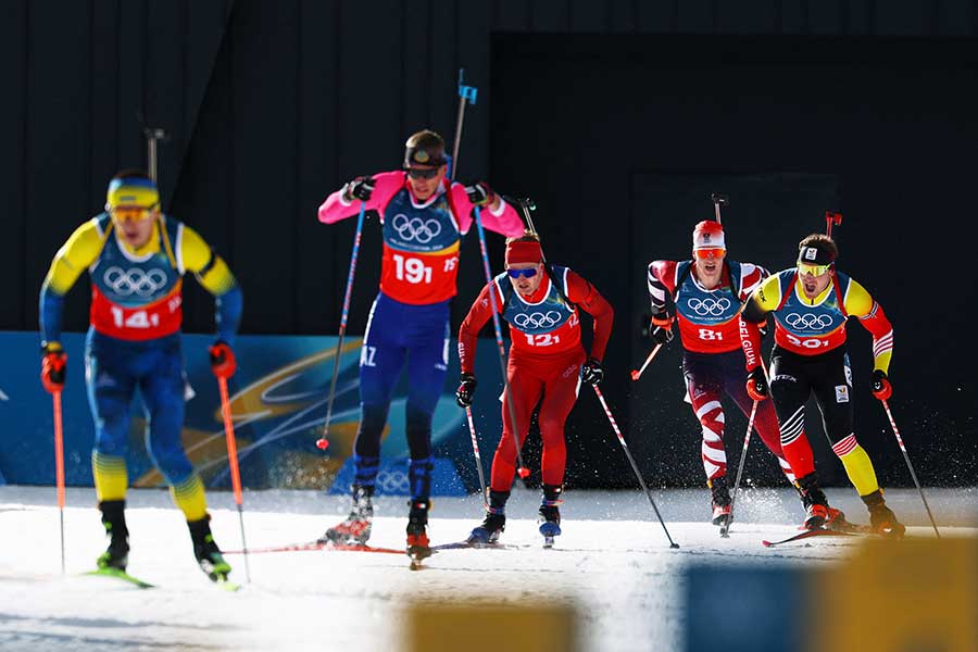 バイアスロン混合リレーが行われた【写真：ロイター】