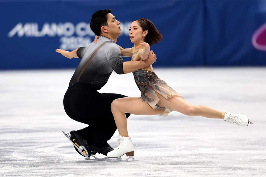 フィギュアスケート団体戦に出場した三浦璃来・木原龍一組【写真：ロイター】