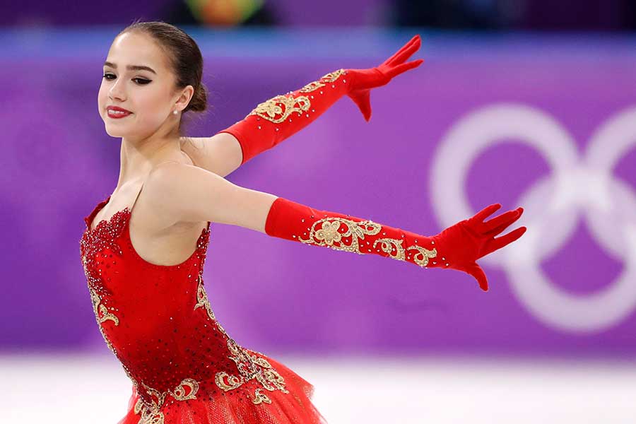 2018年平昌五輪で金メダルを獲得したアリーナ・ザギトワ【写真：ロイター/アフロ】