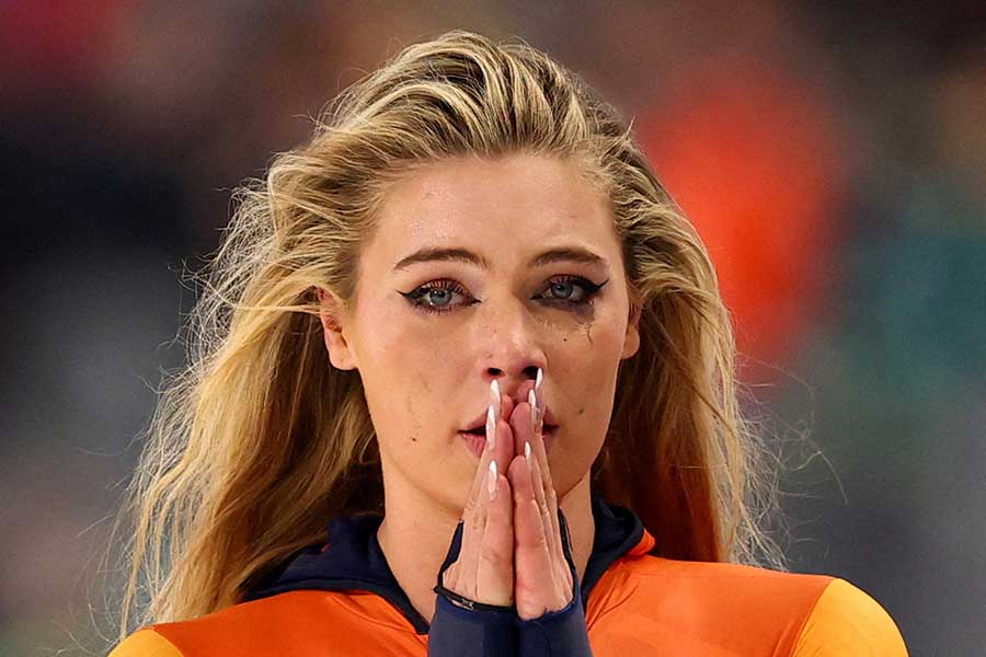 スピードスケート女子1000メートルで優勝したユッタ・レールダム【写真：ロイター】