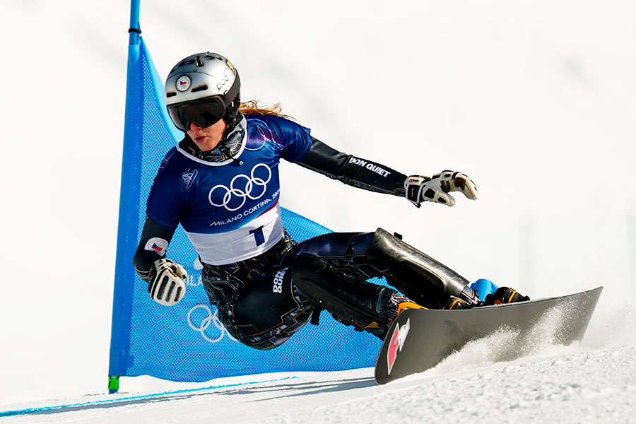 ミラノ・コルティナ五輪でスノーボード女子パラレル大回転に出場したエステル・レデツカ【写真：ロイター】