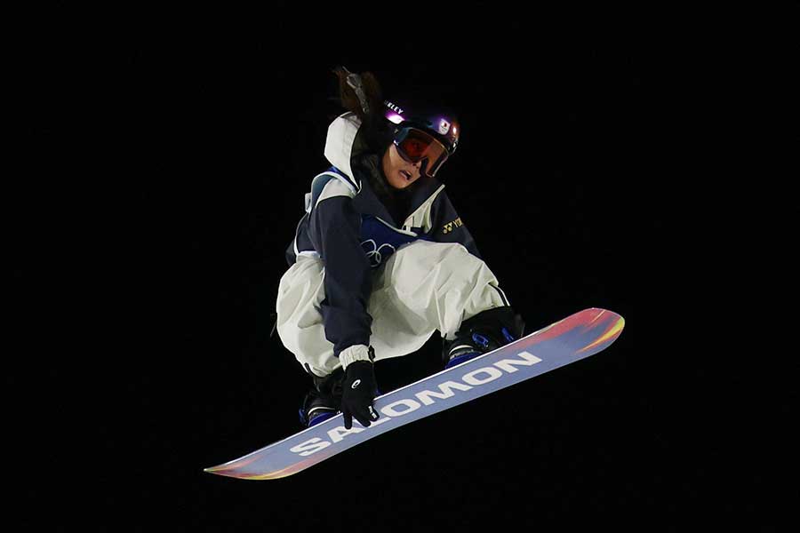 スノーボード女子ビッグエアで金メダルを獲得した村瀬心椛【写真：ロイター】