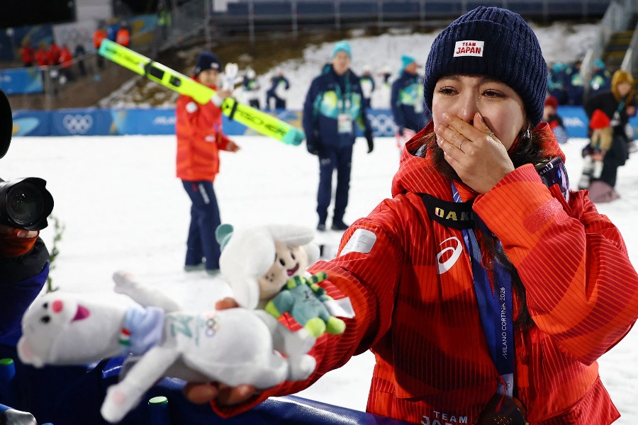 スキージャンプ女子の高梨沙羅【写真：ロイター】