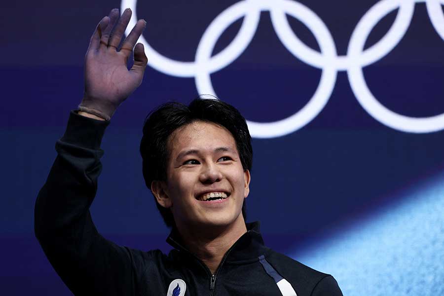 フィギュアスケート男子、フランス代表のアダム・シャオイムファ【写真：ロイター】