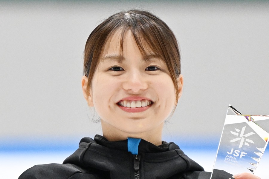 スピードスケート女子日本代表の長森遥南【写真：松尾/アフロスポーツ】