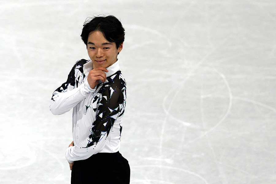 男子ショートプログラムに出場した鍵山優真【写真：ロイター】