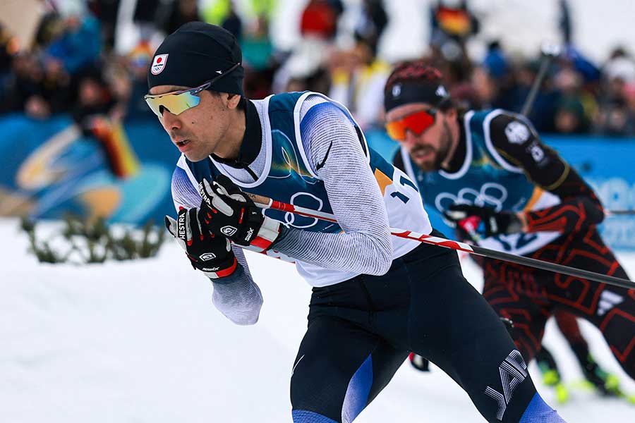 ノルディックスキー複合の男子ノーマルヒルに出場した渡部暁斗【写真：ロイター】