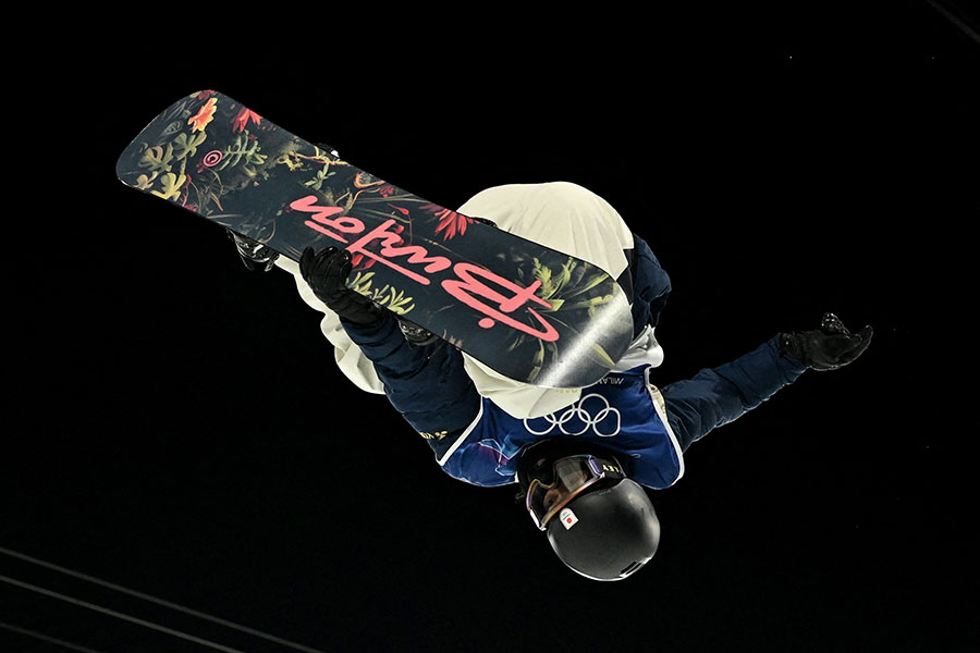 スノーボード男子ハーフパイプ予選に出場した平野歩夢【写真：ロイター】