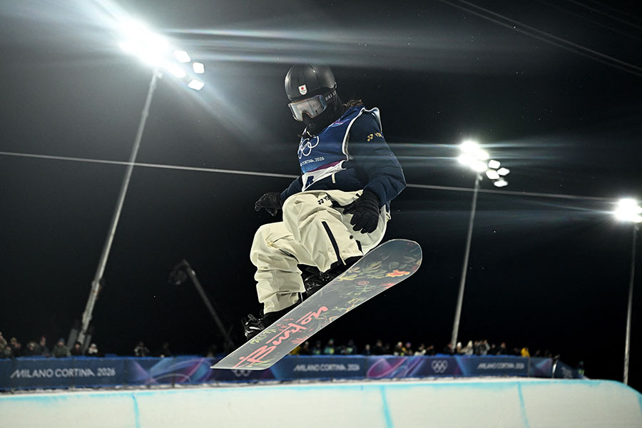 スノーボード男子ハーフパイプ決勝に進出を決めた平野歩夢【写真：ロイター】