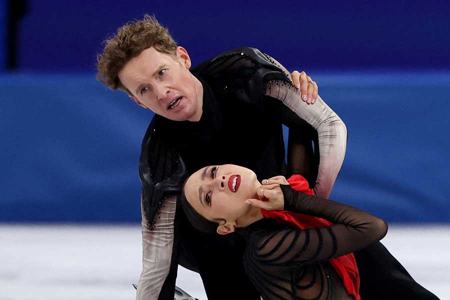アイスダンスフリーで演技したマディソン・チョック、エヴァン・ベイツ組【写真：ロイター】