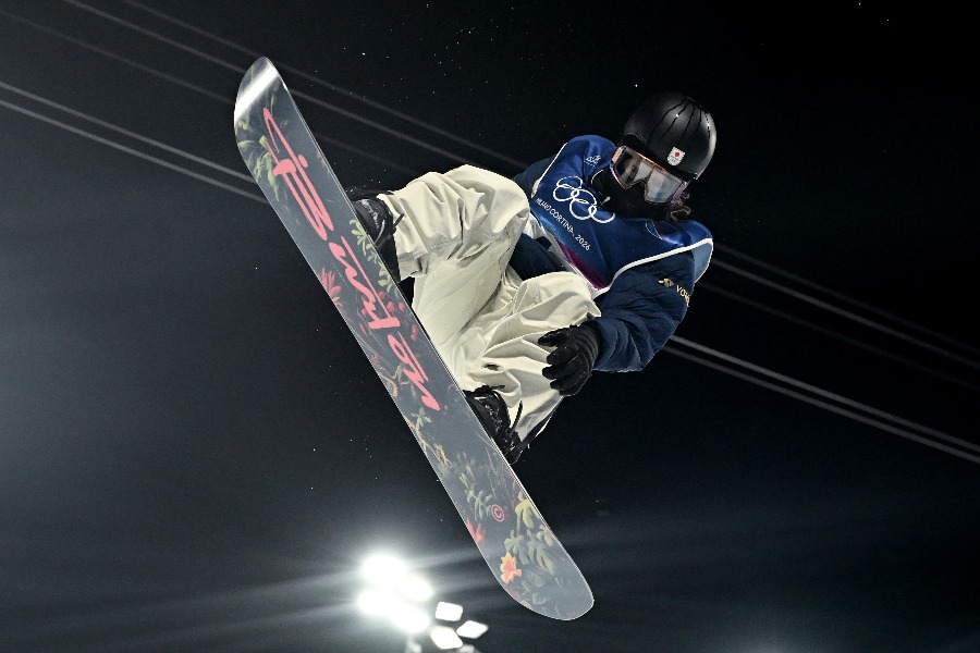 スノーボード男子ハーフパイプ予選に出場した平野歩夢【写真：ロイター】