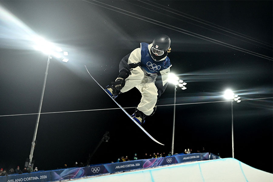 スノーボード・ハーフパイプの予選を突破した山田琉聖【写真：ロイター】