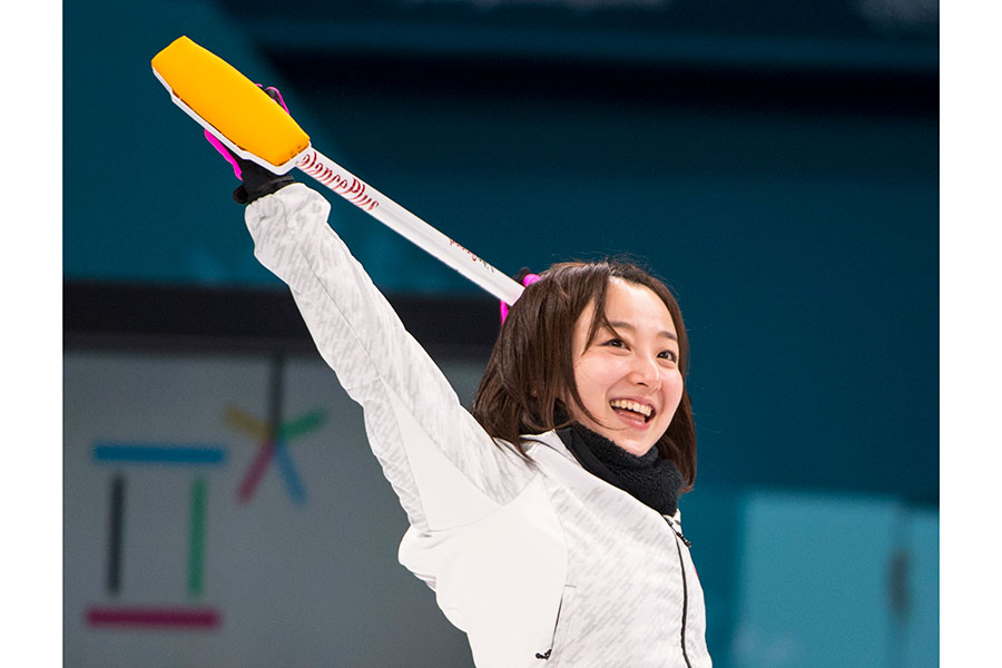 2018年平昌大会のカーリングに出場した藤澤五月【写真：エンリコ/アフロスポーツ】