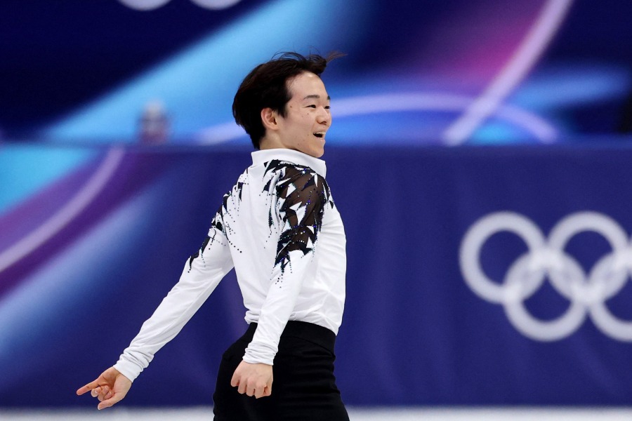 男子ショートプログラムに出場した鍵山優真【写真：ロイター】