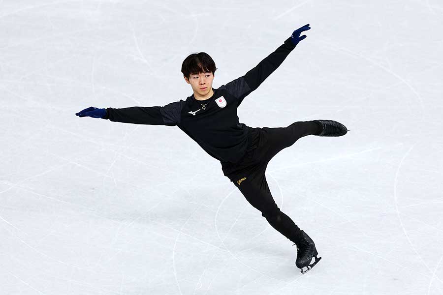 フィギュアスケート男子フリーに出場する鍵山優真【写真：ロイター】