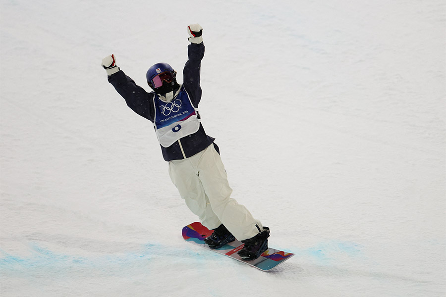 スノーボード女子ハーフパイプ4位の清水さら【写真：ロイター】