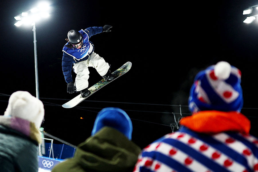 男子ハーフパイプ決勝に出場した平野歩夢【写真：ロイター】