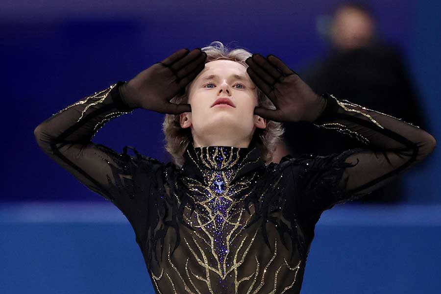 金メダルを逃したイリア・マリニン【写真：ロイター】