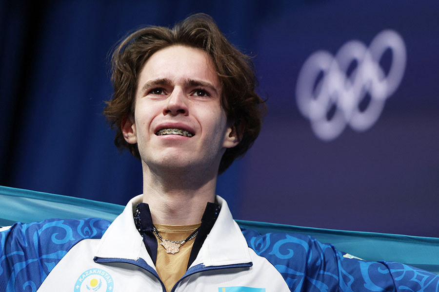 フィギュアスケート男子で金メダルを獲得したミハイル・シャイドロフ【写真：ロイター】