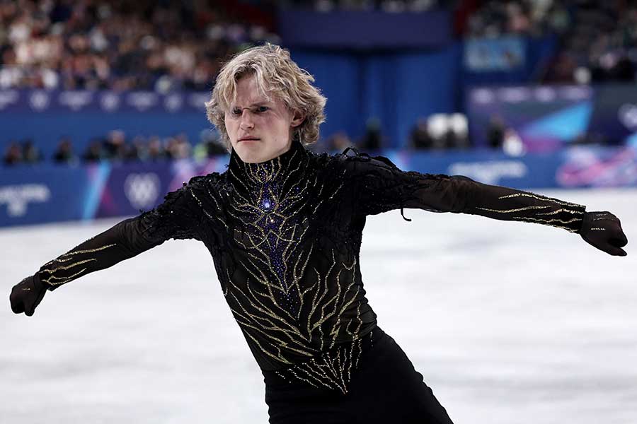 フィギュア男子フリーに出場した米国のイリア・マリニン【写真：ロイター】