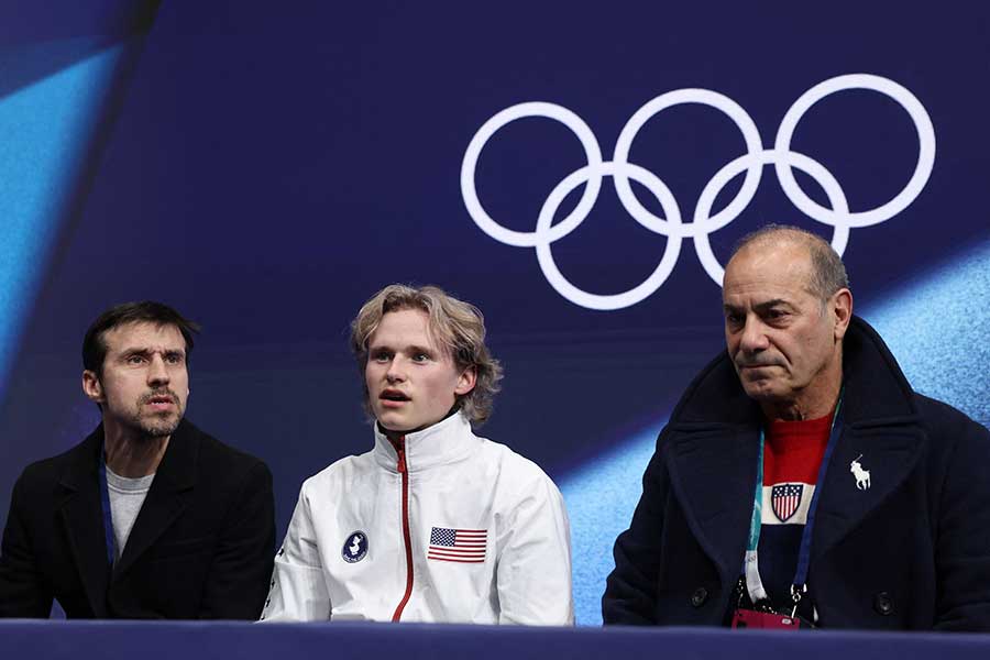 フィギュア男子フリーに出場した米国のイリア・マリニン【写真：ロイター】