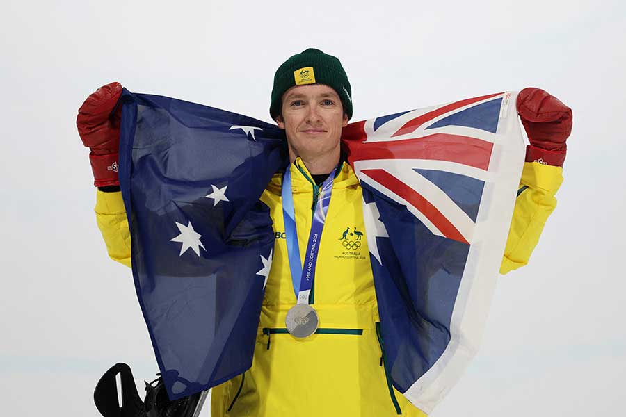 男子ハーフパイプで銀メダルのスコッティ・ジェームズ【写真：ロイター】