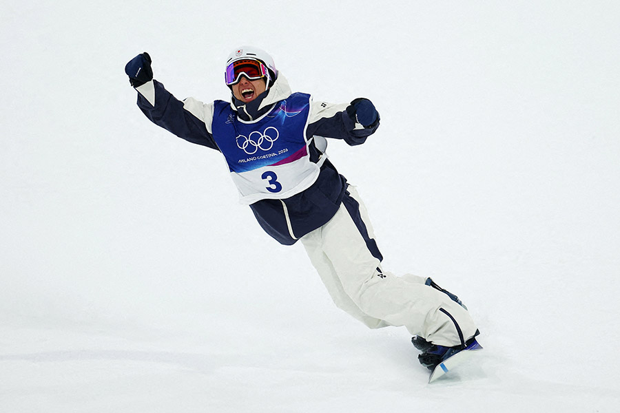 スノーボード男子ハーフパイプで1点差でメダルに届かなかった平野流佳【写真：ロイター】