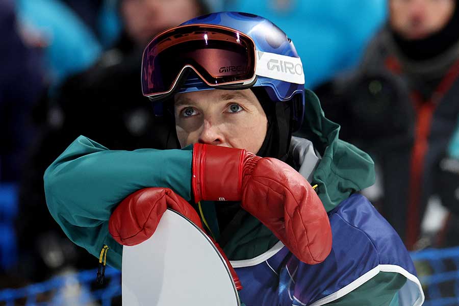 スノーボード男子ハーフパイプで銀メダルを獲得したスコッティ・ジェームズ【写真：ロイター】