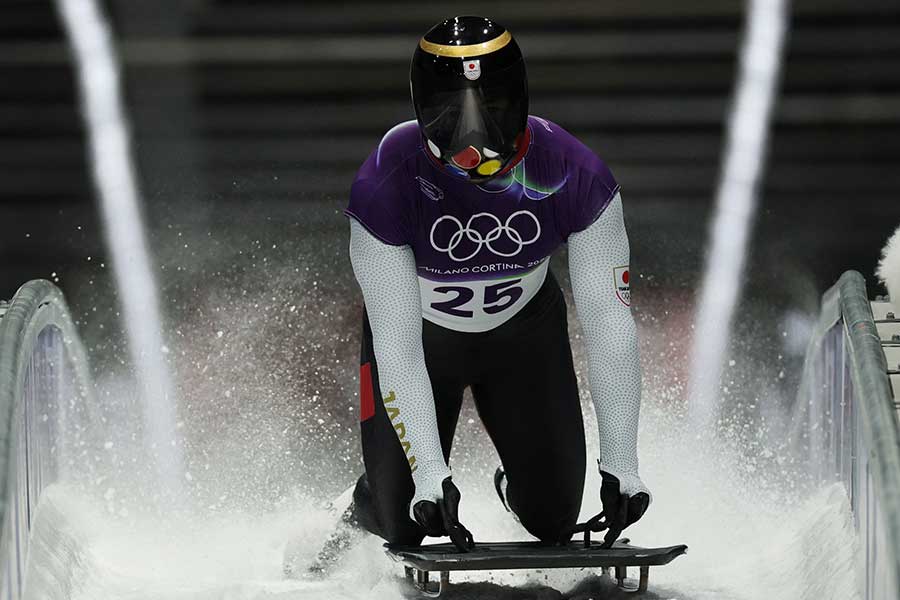 男子スケルトンに出場した高橋弘篤【写真：ロイター】