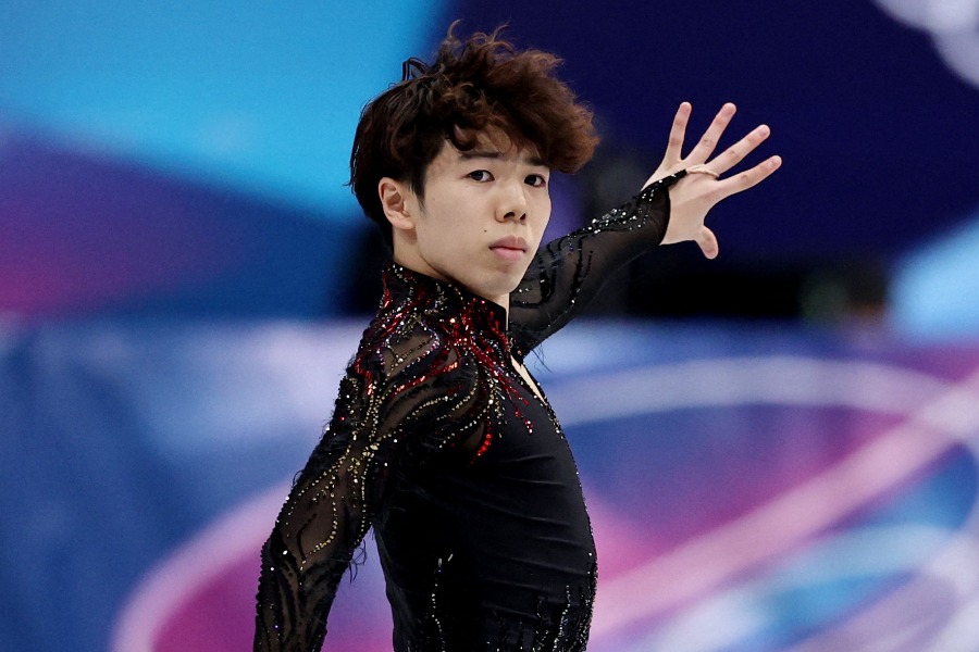 フィギュア男子で銅メダルを獲得した佐藤駿【写真：ロイター】