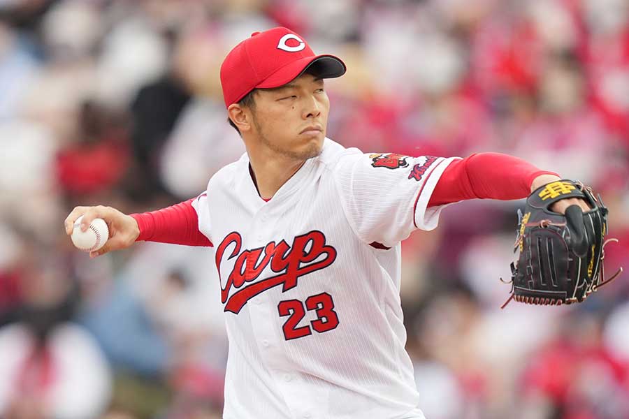 広島でプレーした薮田和樹（2022年撮影）【写真：産経ビジュアル】