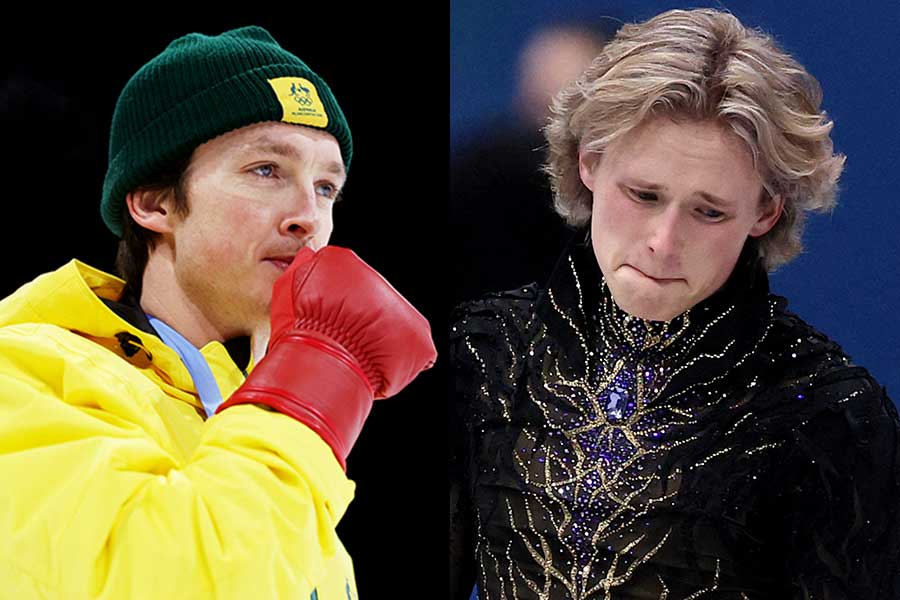 スコッティ・ジェームズ（左）とイリア・マリニン【写真：ロイター】