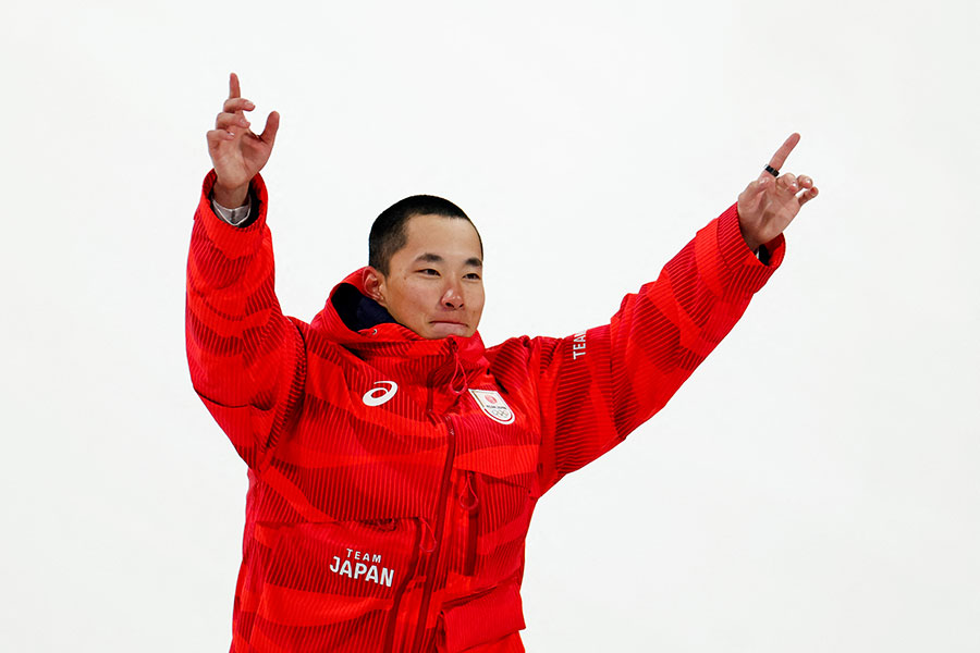 ビッグエア金メダルの木村葵来【写真:ロイター】