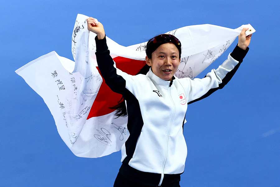 スピードスケート女子500メートルで銅メダルを獲得した高木美帆【写真:ロイター】