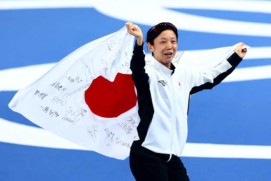 スピードスケート女子500メートルで銅メダルを獲得した高木美帆【写真：ロイター】