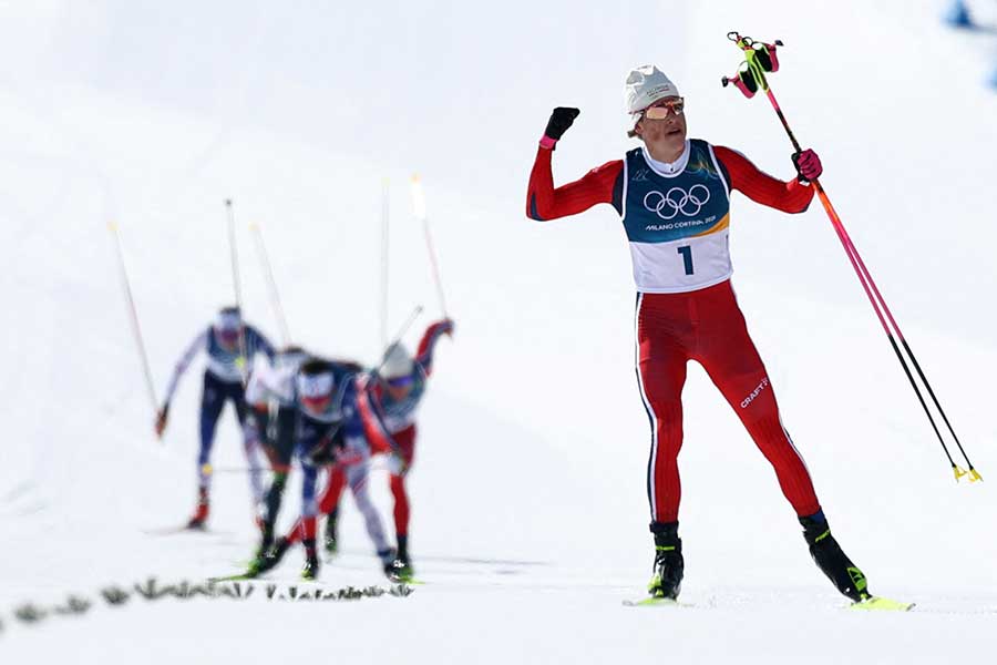 ミラノ・コルティナ五輪、圧倒的な強さを見せたヨハンネスヘスフロト・クレボ【写真：ロイター】